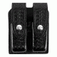 Gould &amp; Goodrich Double Magazine Case w/Snap Closure, Basket Brass Snap - Beretta 92/96, Black Weave, B627-3WBR