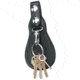 Gould &amp; Goodrich Key Strap w/Flap, Nickel, Black, B72