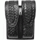 Gould &amp; Goodrich Double Magazine Case, Glock 17/19/22 &amp; Similar, Hidden Snap, Black Weave, B629-7W