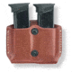 Gould &amp; Goodrich Double Mag Case with Belt Loops - Kahr Arms P380, Chestnut Brown, 851-0