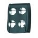Gould &amp; Goodrich Quad Snap Belt Keeper, Nickel, Hi-Gloss, H129CL