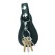 Gould &amp; Goodrich Key Strap w/Flap, Nickel, Hi-Gloss, H72CL
