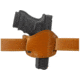 Gould &amp; Goodrich Low Profile Slide OWB Belt Holster, Medium/Small Frame Revolvers, Right Hand, Chestnut Brown, 893-2