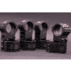 Gray Ops CNC Tactical 34mm Riflescope Ring, 1.540in, Black, GO-34H-TSR