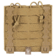Grey Ghost Gear Double Mag Pouch, Fits AR15 Magazines, Laminate Construction, Coyote Brown, Includes 2 MALICE Clips, 1086-14