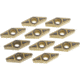 Grizzly Industrial 10 Inserts for Stainless Steel for T10447, T10448, T10449 and T10450 T10452