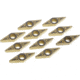 Grizzly Industrial 10 Inserts for Stainless Steel for T10453 T10455