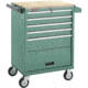 Grizzly Industrial 5 Drawer Roll-Cabinet w/ Bulk Storage Compartment H0841