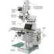 Grizzly Industrial 9in. x 48in. High Precision Variable-Speed Vertical Mill G0667X
