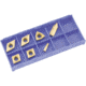 Grizzly Industrial P10 TiN Insert Set (7) for T10295 - Machined Steel T23908