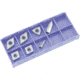 Grizzly Industrial YG6X TiN Insert Set (7) for T10295 - Aluminum T23911
