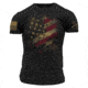 Grunt Style Worn Flag 2.0 T-Shirt - Mens, Black, Medium, GS2742-M