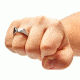 Guard Dog Security BearRings, Silver, Small, AP-GDBR-S7