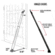 Guard Dog Security DoorKeeper Adjustable Door Security Bar, Teal, One Size, DS-GDDK-TL