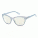 Guess GU7398 Sunglasses - Matte Light Blue Frame Color, Blue Mirror Lens Color