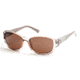 Guess GU7425 Sunglasses - Shiny Beige Frame Color, Brown Lens Color
