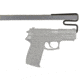 Gun Storage Solutions Back Under Handgun Hangers, Pack of 2, Black, GSSBUHH2