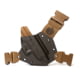 GunfightersINC Kenai Chest Holster, Glock 17/22/31 Open End, MAS Grey/Coyote, Coyote Harness, Left Hand, KN-G17O-040222
