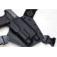 GunfightersINC Kenai Light Bearing Chest Holster, Glock 20, Tlr-1, Black/Black, Black Harness, Left Hand, KN-LB-Glock20-TLR1-00000092
