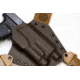 GunfightersINC Kenai Light Bearing Chest Holster, Glock 20, Tlr-1, MAS Grey/ Coyote, Coyote Harness, Left Hand, KN-LB-Glock20-TLR1-00000102