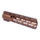 Guntec USA 10in .308 Caliber AIR-LOK Series M-LOK Compression Free Floating Handguard With Monolithic Top Rail, Anodized Bronze, GT-10ALC-308-BRZ