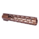 Guntec USA 12in AIR-LOK Series M-LOK Compression Free Floating Handguard With Monolithic Top Rail .308 Cal, Anodized Bronze, GT-12ALC-308-BRZ