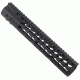 GUNTEC USA 12in Ultra Lightweight Thin Key Mod Free Floating Handguard w/Monolithic Top Rail,.308 Cal,Black GT-12JK-308