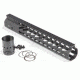 GUNTEC USA 12in Ultra Lightweight Thin Key Mod Free Floating Handguard w/Monolithic Top Rail,.308 Cal,Black GT-12JK-308