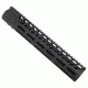 GUNTEC USA 12in Ultra Lightweight Thin M-Lok System Free Floating Handguard w/Monolithic Top Rail,.308 Cal,Black GT-12MLK-308