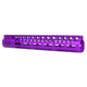 Guntec USA 12in Ultra Lightweight Thin M-Lok System Free Floating Handguard With Monolithic Top Rail, Anodized Purple, GT-12MLK-PURPLE