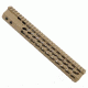 GUNTEC USA 12in Ultra Slimline Octagonal 5 Sided Key Mod Free Floating Handguard w/Monolithic Top Rail,Cerakote Flat Dark Earth GT-12JKO-FDE