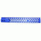 GUNTEC USA 15in Air Lite Series Honeycomb Keymod Free Floating Handguard with Monolithic Top Rail, Cerakote Blue GT-15HC-AL-BLUE