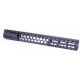 Guntec USA Air Lite Honeycomb M-Lok Free Floating Handguard w/Monolithic Top Rail, 15in, Black, GT-15HC-AL-MLK