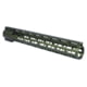 Guntec USA 15in AIR-LOK Series M-LOK Compression Free Floating Handguard With Monolithic Top Rail .308 Cal, Anodized Green, GT-15ALC-308-GREEN