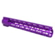 Guntec USA 15in AIR-LOK Series M-LOK Compression Free Floating Handguard With Monolithic Top Rail .308 Cal, Anodized Purple, GT-15ALC-308-PURPLE