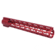 Guntec USA 15in AIR-LOK Series M-LOK Compression Free Floating Handguard With Monolithic Top Rail .308 Cal, Anodized Red, GT-15ALC-308-RED