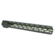 Guntec USA 16.5in AIR-LOK Series M-LOK Compression Free Floating Handguard With Monolithic Top Rail .308 Cal, Anodized Green, GT-16.5ALC-308-GREEN