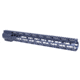 Guntec USA 16.5in AIR-LOK Series M-LOK Compression Free Floating Handguard With Monolithic Top Rail .308 Cal, Anodized Grey, GT-16.5ALC-308-GREY