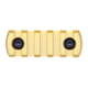 Guntec USA 2.25'' Removable M-LOK Accessory Rail, Anodized Gold, MLK-RAIL-225-GOLD
