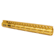 Guntec USA .308 Caliber Ultra Lightweight Thin M-LOK System Free Floating Handguard w/Monolithic Top Rail, 15in, Anodized Gold, GT-15MLK-308-GOLD
