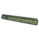 Guntec USA .308 Caliber Ultra Lightweight Thin M-LOK System Free Floating Handguard w/Monolithic Top Rail, 15in, Anodized Green, GT-15MLK-308-GREEN