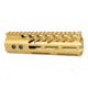 Guntec USA .308 Caliber Ultra Lightweight Thin M-LOK System Free Floating Handguard w/Monolithic Top Rail, 7in, Anodized Gold, GT-7MLK-308-GOLD