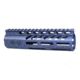 Guntec USA .308 Caliber Ultra Lightweight Thin M-LOK System Free Floating Handguard w/Monolithic Top Rail, 7in, Anodized Grey, GT-7MLK-308-GREY