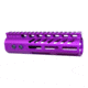 Guntec USA .308 Caliber Ultra Lightweight Thin M-LOK System Free Floating Handguard w/Monolithic Top Rail, 7in, Anodized Purple, GT-7MLK-308-PURPLE