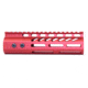 Guntec USA .308 Caliber Ultra Lightweight Thin M-LOK System Free Floating Handguard w/Monolithic Top Rail, 7in, Anodized Red, GT-7MLK-308-RED