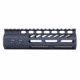 Guntec USA .308 Caliber Ultra Lightweight Thin M-LOK System Free Floating Handguard w/Monolithic Top Rail, 7in, Black, GT-7MLK-308