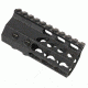 GUNTEC USA 4in Ultra Slimline Octagonal 5 Sided Key Mod Free Floating Handguard w/Monolithic Top Rail,Black GT-4JKO