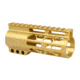 Guntec USA 5 AIR-LOK Series M-LOK Compression Free Floating Handguard w/ Monolithic Top Rail, Anodized Gold, GT-5ALC-GOLD