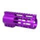 Guntec USA 5 AIR-LOK Series M-LOK Compression Free Floating Handguard w/ Monolithic Top Rail, Anodized Purple, GT-5ALC-PURPLE