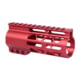Guntec USA 5'' AIR-LOK Series M-LOK Compression Free Floating Handguard w/ Monolithic Top Rail, Anodized Red, GT-5ALC-RED